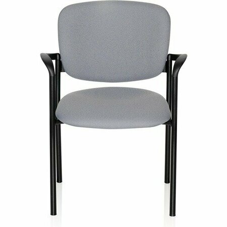 UNITED CHAIR CO Guest Chair, w/Arms, 24-3/4inx23inx32-3/4in, Ebony Fabric/BK, 2PK UNCBR32TP06DP